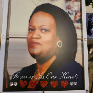 Expositor En L Celebration of Life Customize Photo tabletop 