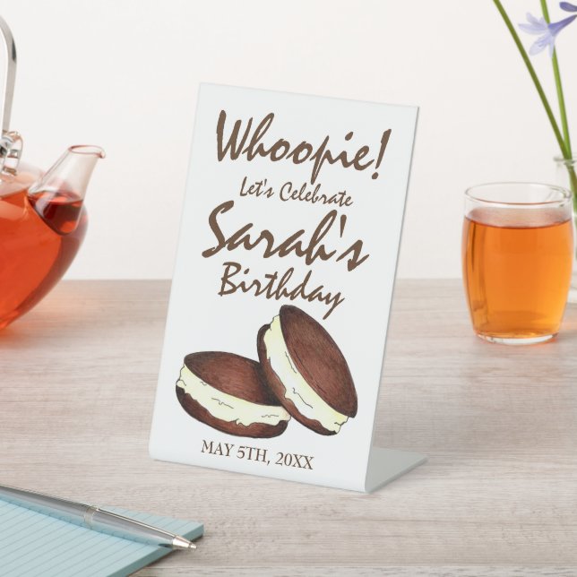 Expositor En L ¡Celebremos! Partido de Cumpleaños de Whoopie Pies (In Situ)