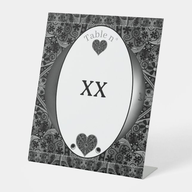 Expositor En L Ceramic Lace Black (Anverso)