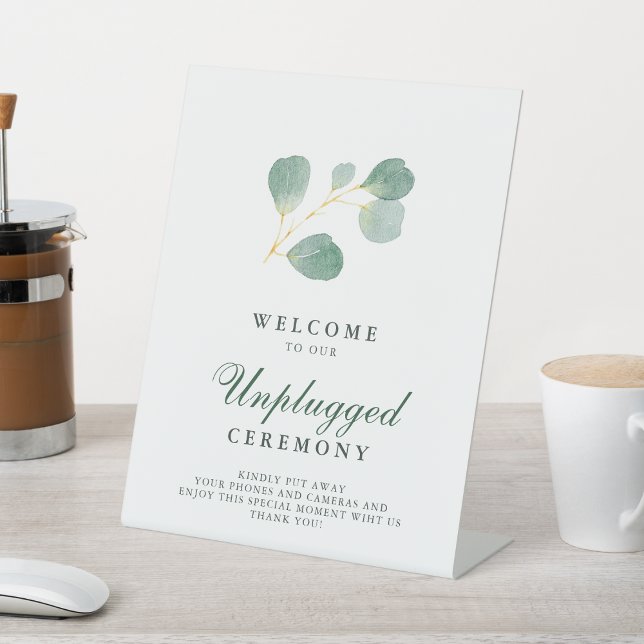 Expositor En L Ceremonia Unplugged de Eucalyptus Greenery Boda (Subido por el creador)