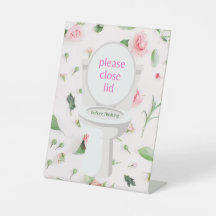 Cerrar la tapa antes del rubor - Rótulo de autosuf