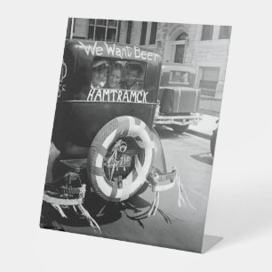 Expositor En L Cerveza de la Prohibición Vintage, Año 1930, Arte