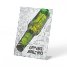 Cerveza de texto personalizado en hielo