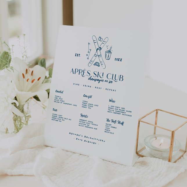 Expositor En L Champagne con hielo | Après Ski Winter Bachelorett (Subido por el creador)