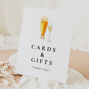 Expositor En L CHARLIE Bubbles & Brews Cards & Gifts Rótulo