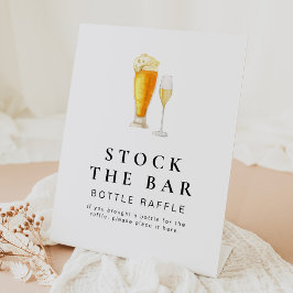 Expositor En L CHARLIE Stock El Rótulo Bottle Raffle