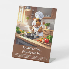 Expositor En L Chef de cerdo de Guinea