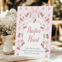 Expositor En L Cherry Baby Shower Pacifier Hunt