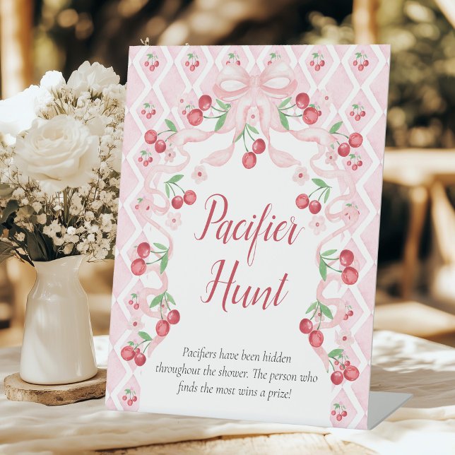 Expositor En L Cherry Baby Shower Pacifier Hunt (Subido por el creador)