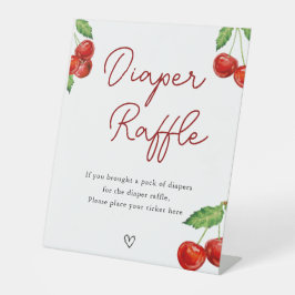 Expositor En L Cherry en el top Baby Shower Diaper Raffle