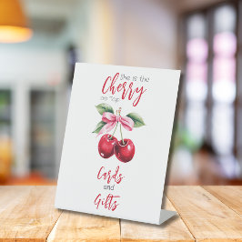 Expositor En L Cherry en las mejores tarjetas Baby Shower Chicas 