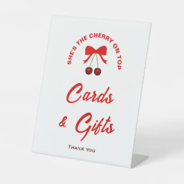 Expositor En L Cherry On Top Chica Baby Shower Cards & Gifts Rótu