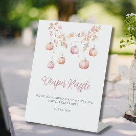 Expositor En L Chica De Calabaza Rosada Autumn Baby Shower Diaper