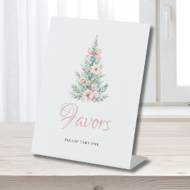 Expositor En L Chica de Navidades rosados Baby Shower Favor