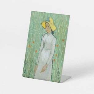 Expositor En L Chica en blanco por Vincent van Gogh