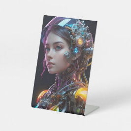 Expositor En L Chica Futurista de Cyborg