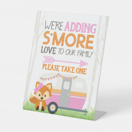 Expositor En L Chica S'more Love RV Camper Woodland Baby Shower