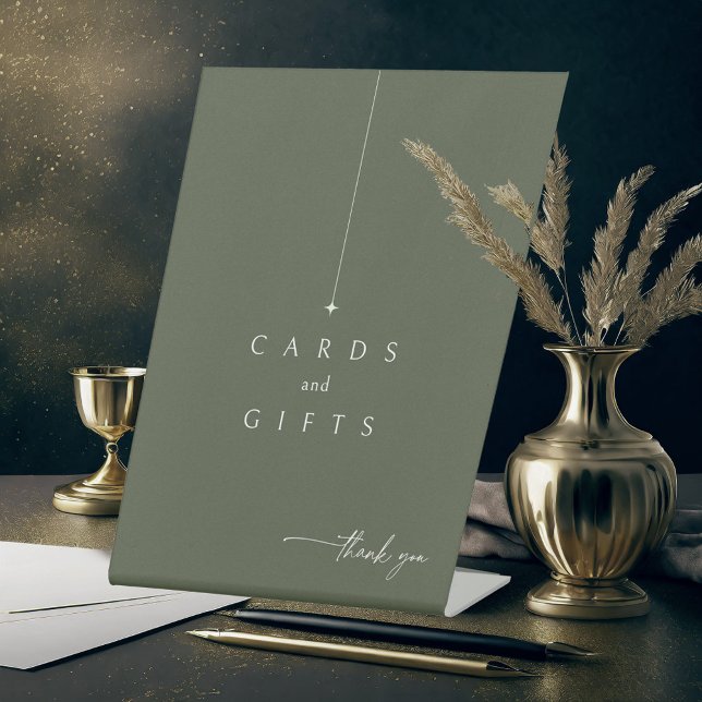 Expositor En L ChicBodas simples Regalos Moss Green ID1046 (Subido por el creador)