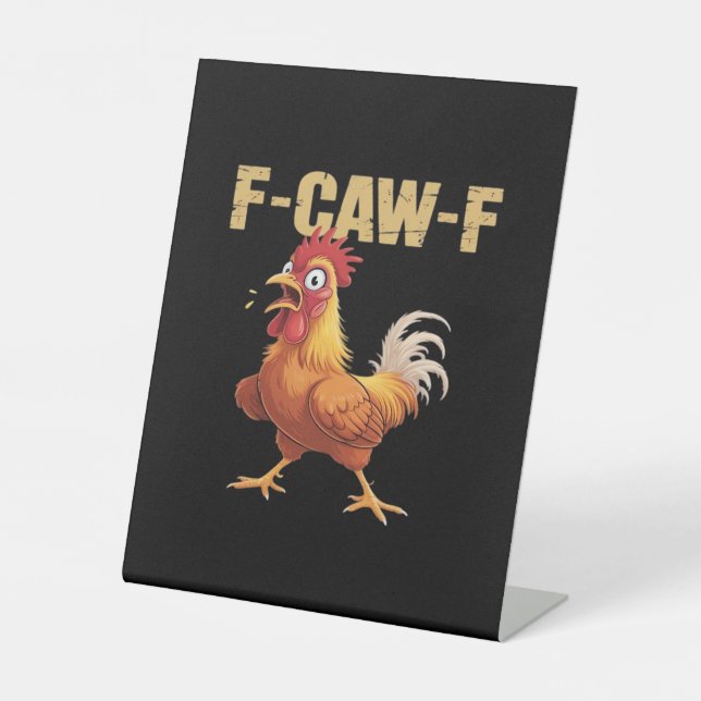 Expositor En L Chicken F-Caw-F Classic Funny Retro (Anverso)