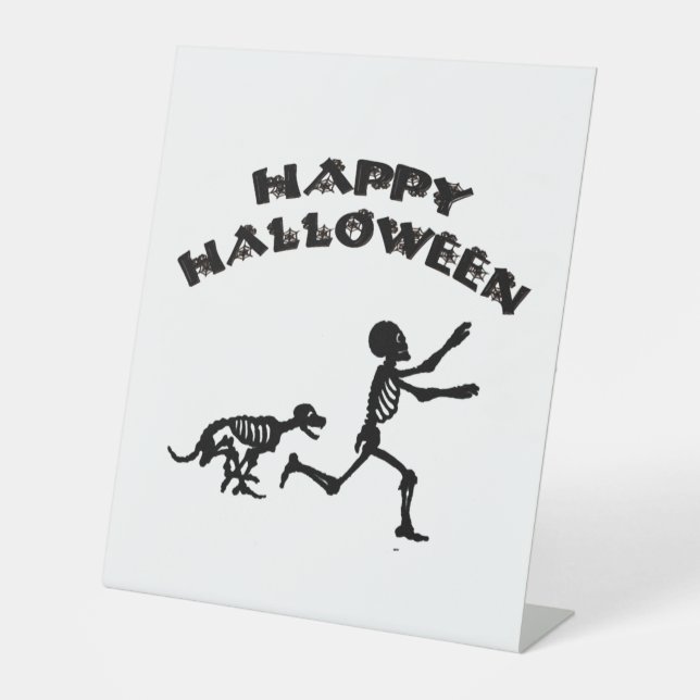 Expositor En L Chico de Halloween y Perro (Anverso)