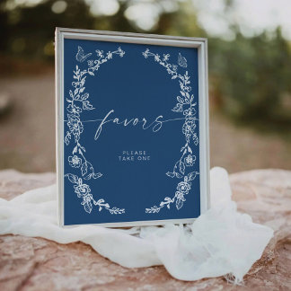 Expositor En L Chinoiserie floral favorece el Rótulo peatonal