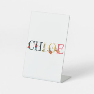 Expositor En L CHLOÉ Nombre Elegante Borrado