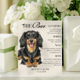 Expositor En L CHOOSE YOUR OWN Dog Wedding or Event Bar Menu