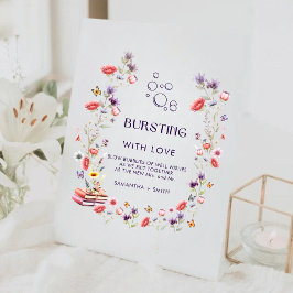 Expositor En L Chorro de Flor Silvestre Boho Desbordante de Amor 