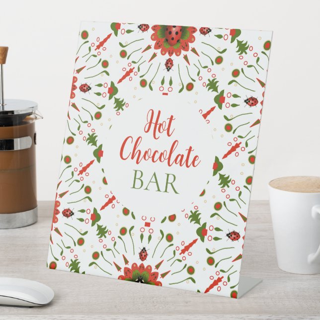 Expositor En L Christmas Ladybug Hot Chocolate Bar (In Situ)