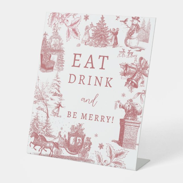 Expositor En L Christmas Party Chinoiserie Eat Drink Be Merry (Anverso)