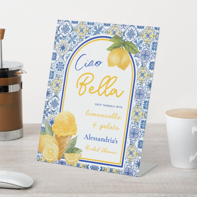 Expositor En L Ciao Bella Tile Italiano Lemon Gelato Bridal Ducha (In Situ)