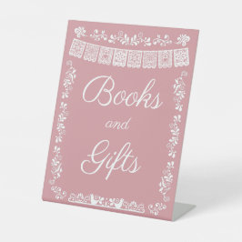 Expositor En L Cielito Lindo Baby Shower Books and Gifts Sign