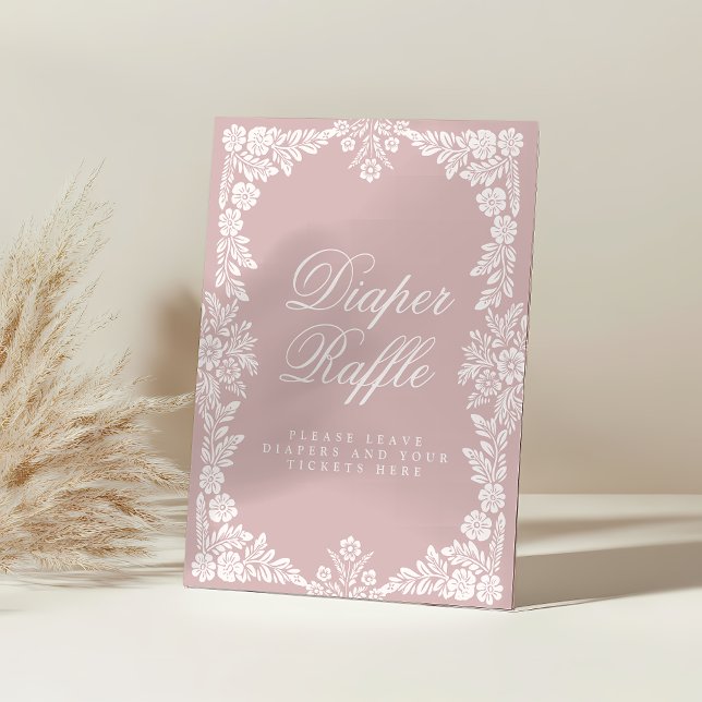 Expositor En L Cielito Lindo ducha de bebé Diaper Raffle Rótulo (Subido por el creador)