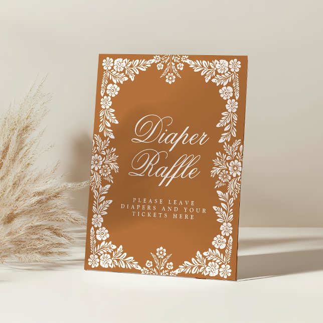 Expositor En L Cielito Lindo ducha de bebé Diaper Raffle Rótulo (Subido por el creador)