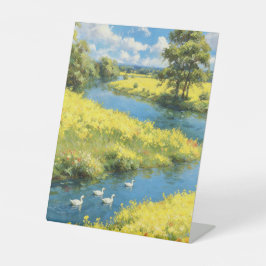 Expositor En L Cisnes en el arroyo de verano