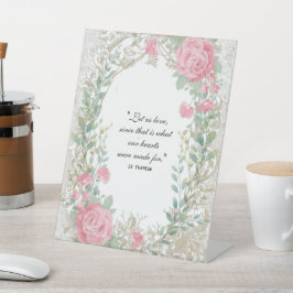 Expositor En L Cita de Sta. Teresa Rosas Rosadas Floral de Boda