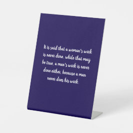 Expositor En L Cita de trabajo entre mujeres y hombres