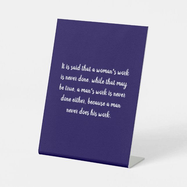 Expositor En L Cita de trabajo entre mujeres y hombres (Anverso)