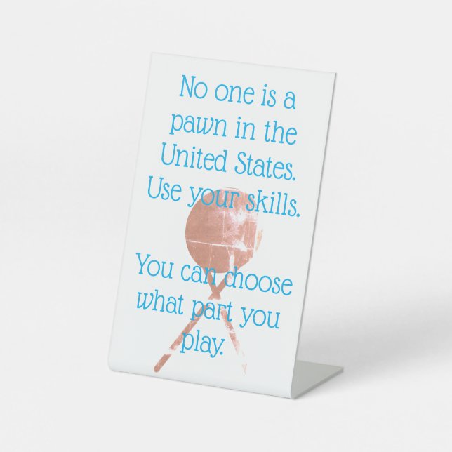 Expositor En L Cita política Activismo Libertad Democracia (Anverso)