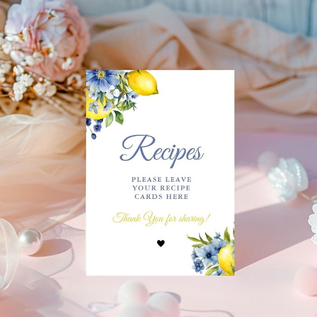 Expositor En L Citrus azules deja tus recetas ducha de novia (Subido por el creador)