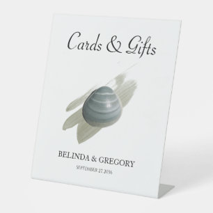 Expositor En L Clam Watercolor Stroke Bodas y Regalos