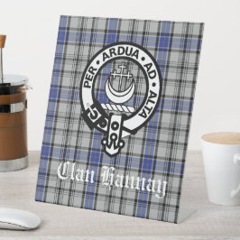 Expositor En L Clan escocés Hannay Escudo Badge y Personalizado T