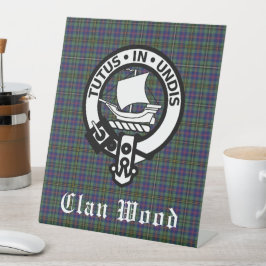 Expositor En L Clan Wood Escudo y Tartán
