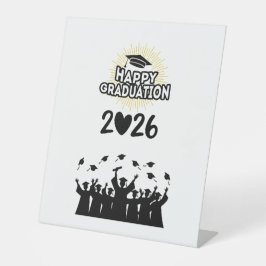 Expositor En L Clase de 2026 Feliz Graduación - Minimalista 