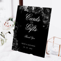 Clásicas tarjetas y regalos góticos de la boda neg