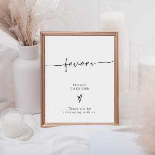 Expositor En L Cláusula de caligrafía Favor de la boda Por favor,