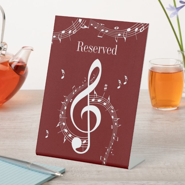 Expositor En L Climactic G Clef Music Red (In Situ)