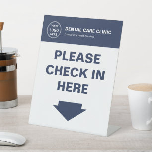 Expositor En L Clínica Dental Logotipo Profesional de Odontología