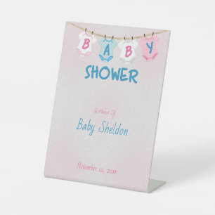 Expositor En L Clothesline Layette Baby Shower Personalizado