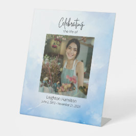 Expositor En L Cloud Funeral Celebration of Life Rótulo